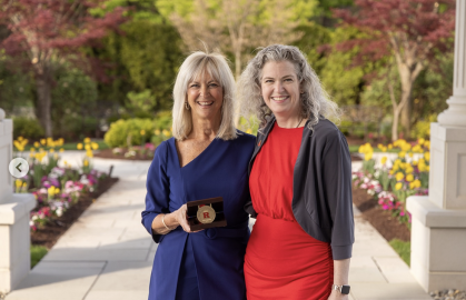 Julie Domonkos DC’83 and Dean Rehbein